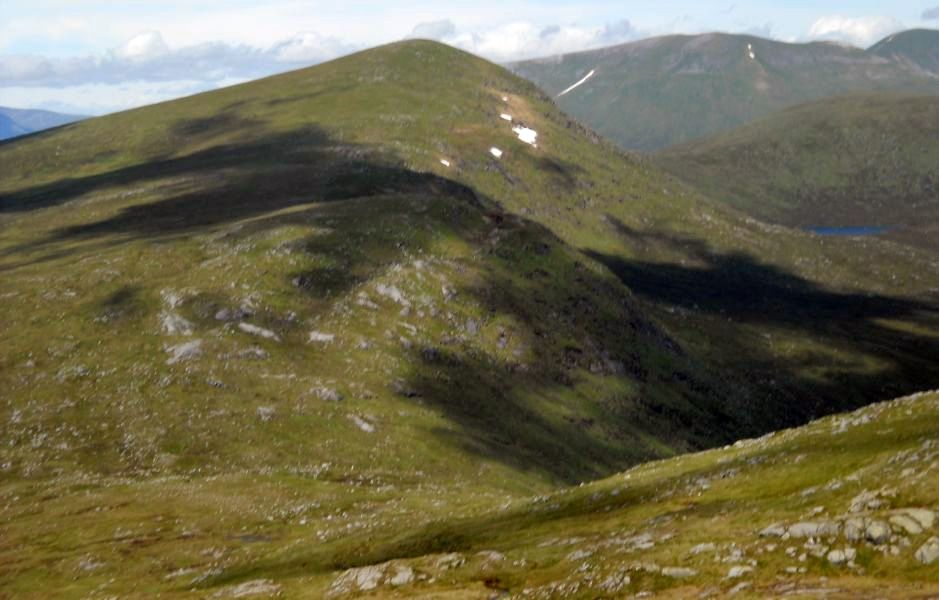 Sgor Gaibhre from summit of Meall na Meoig