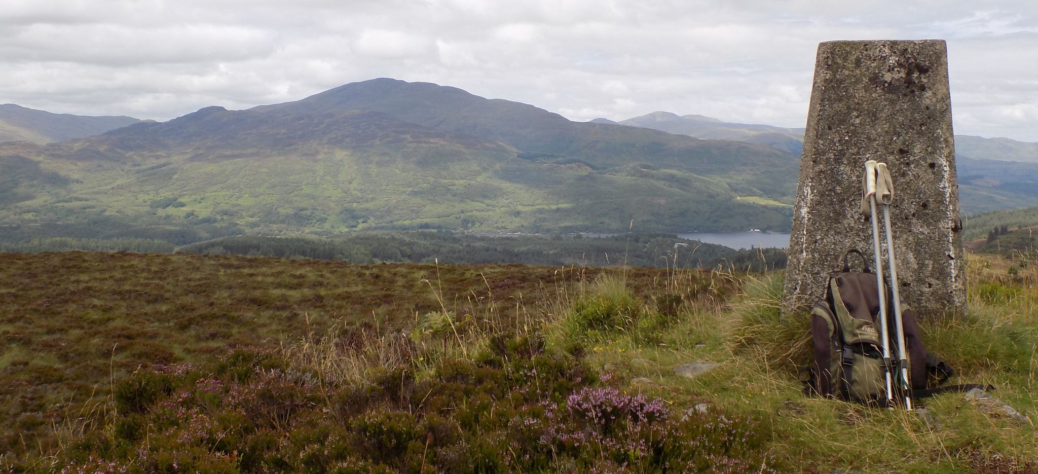 Ben Venue from the Trig Point on the Menteith Hills above Braeval Forest