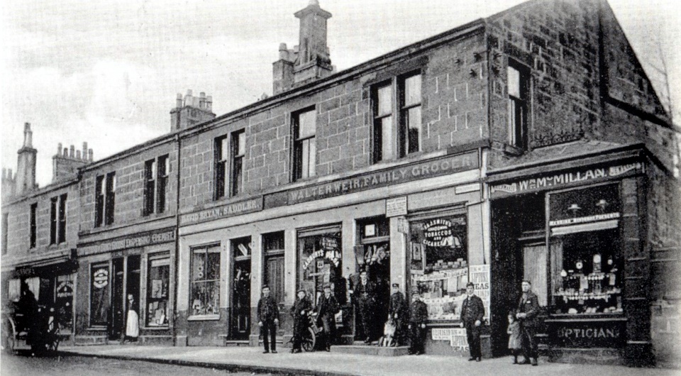 Shops in Station Road in Milngavie