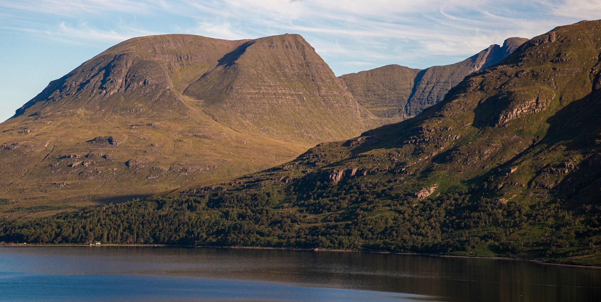 Beinn Alligin above Loch Torridon in NW Highlands of Scotland