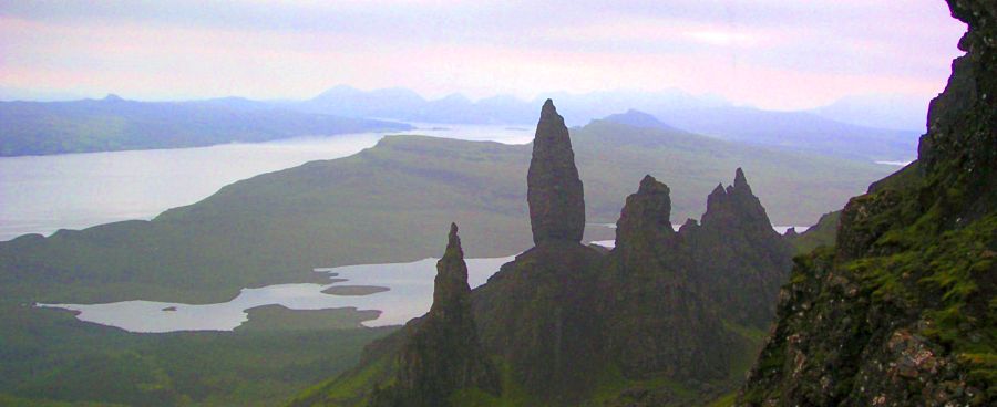 Old Man of Storr at Trotternish on Island of Skye