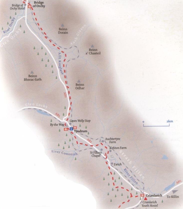 The West Highland Way around Tyndrum