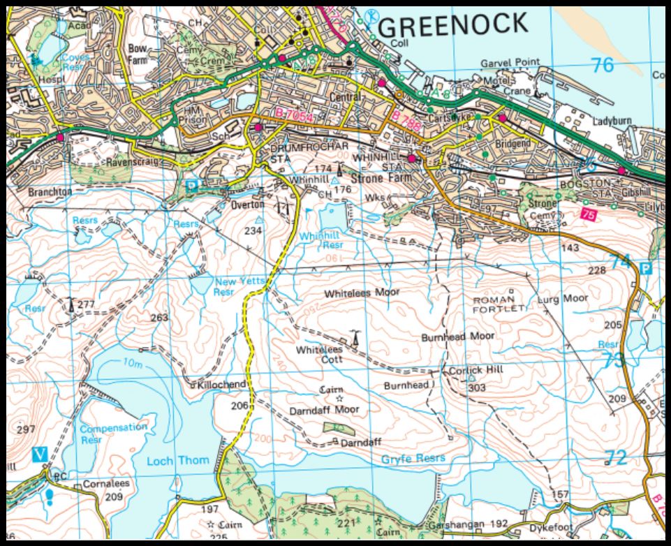 Map of Whinhill