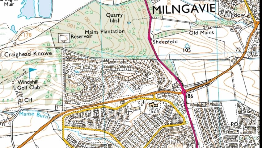 Location Map of trig point