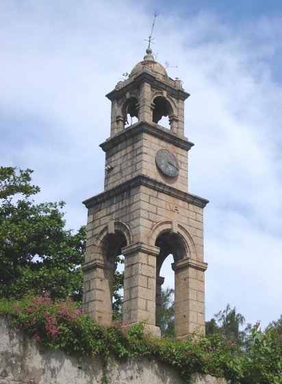 Clock Tower of Dutch Fort in Negombo Town on West Coast of Sri Lanka