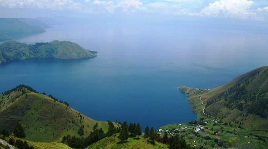 Lake Toba in Sumatra