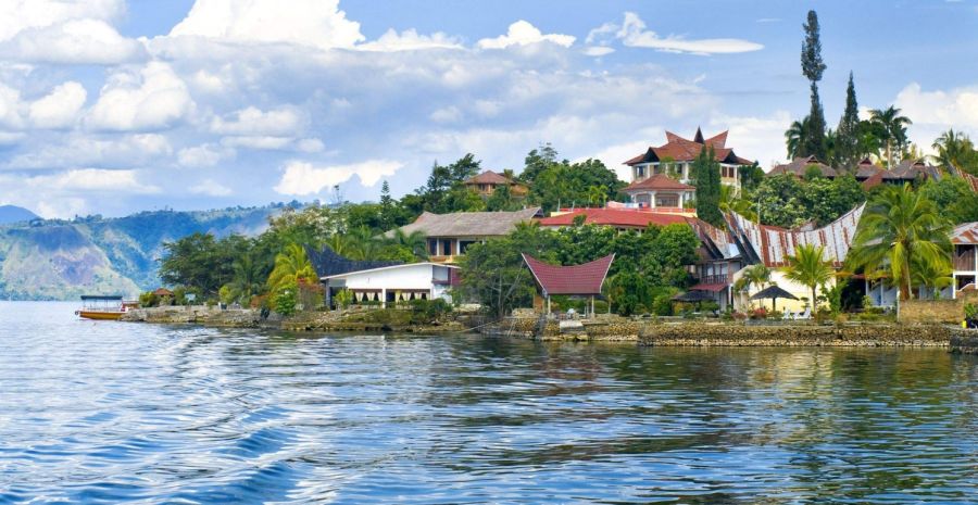 Pulau Samosir in Lake Toba, Sumatra