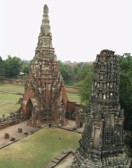 Chedi at Ayutthaya Historical Park in Northern Thailand