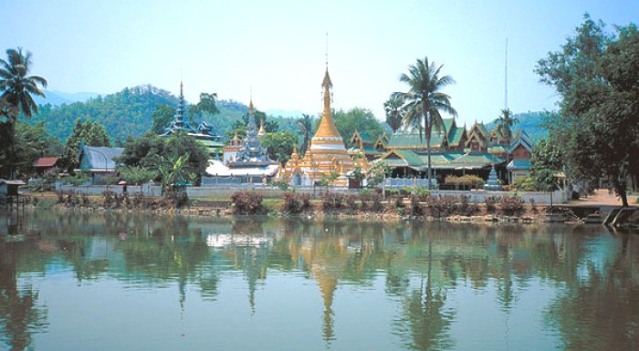 Wat Jong Kham in Mae Hong Song in Northern Thailand