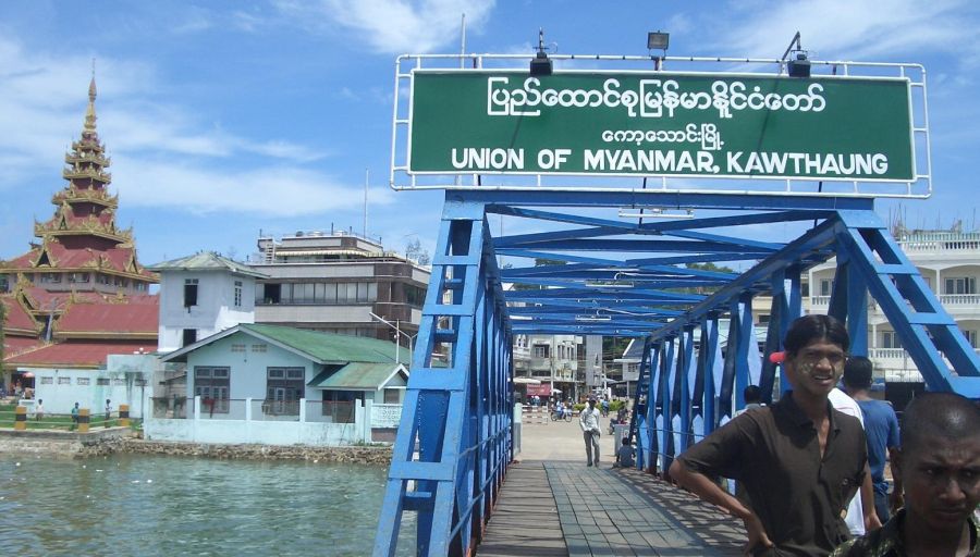 Kawthaung in Myanmar / Burma opposite Ranong