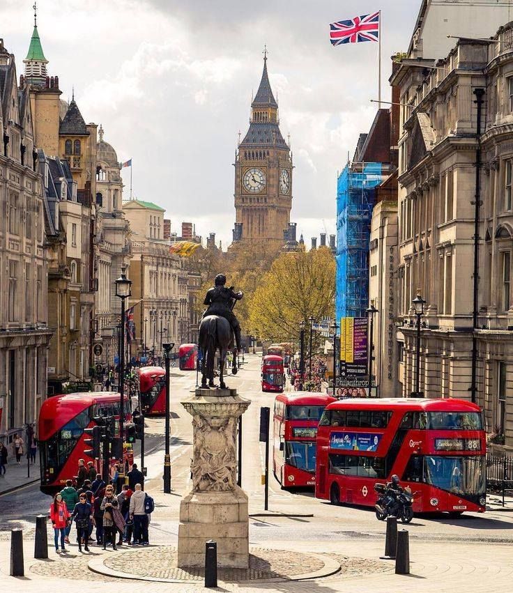 Trafalgar Square in London