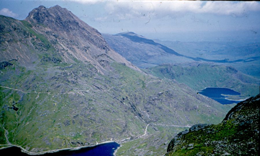 On ascent of Snowdon ( Yr Wddfa ) highest mountain in Wales