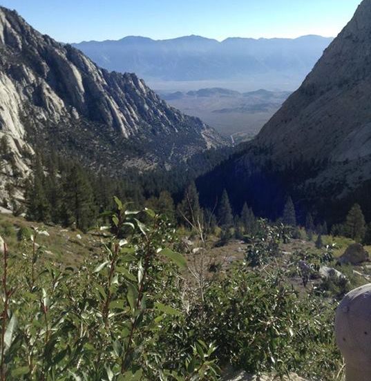 Owen's Valley from Mount Whitney in summer