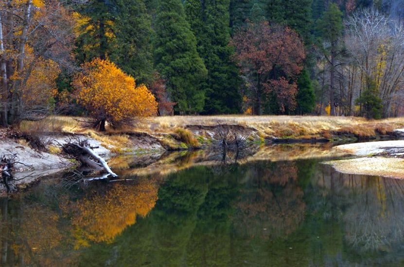 Mirror Lake in Yosemite Valley