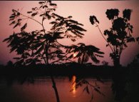 Sunset on Mae Ping River at Tak