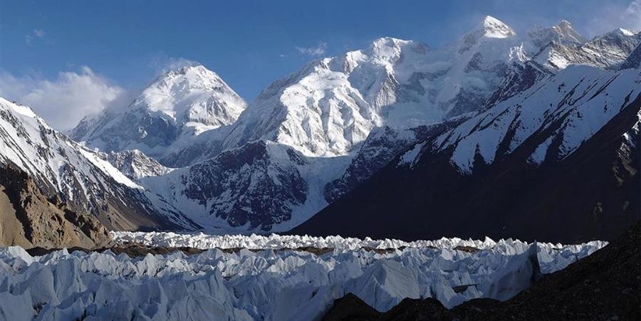 Gasherbrum Group from East Nakpo Glacier